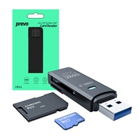 Prevo CR311 USB 3.0 Card Reader - Multi-Format SD/MicroSD Adapter Prevo CR311 USB 3.0 Card Reader - Multi-Format SD/MicroSD Adapter